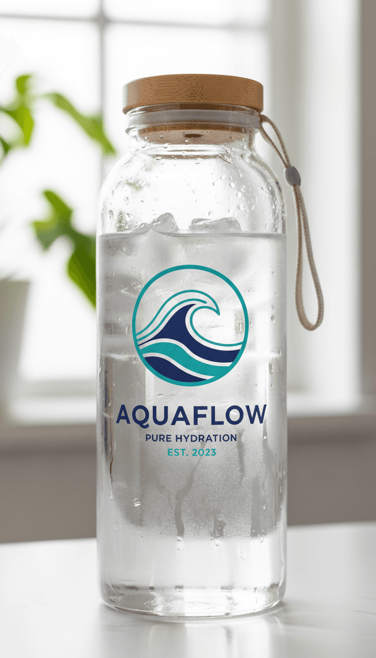 Detail view of bottle print quality